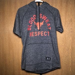 Under Armour Project Rock Short Sleeve Hoodie